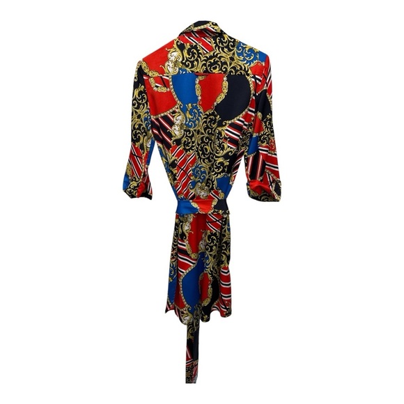 TAHARI Arthur S. Levine Dress Vibrant Multicolor Patterned Dress Tunic size 2 - Picture 4 of 11